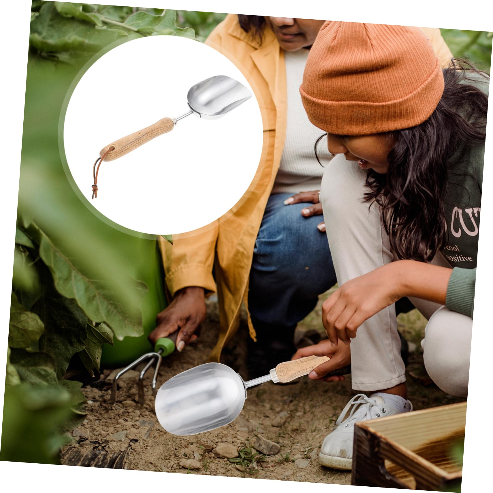 Abaodam 2 Stück Gartenerde Schaufel Gartenhandkelle Gartenhandwerkzeuge Gartenbedarf Gartengeräte faltbar Garten -Mini -Werkzeuge Handwerkzeuge für Gartenarbeit Gartenwerkzeug