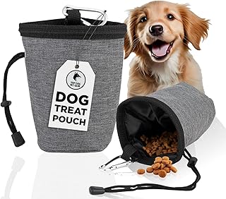 Dog Treat Pouch for Training - Puppy Pouch with Water Proof Liner, Premium Play Organizer - Easy to Wear Treat Pouches for Pet Training Holder for Leash Travel Bowl