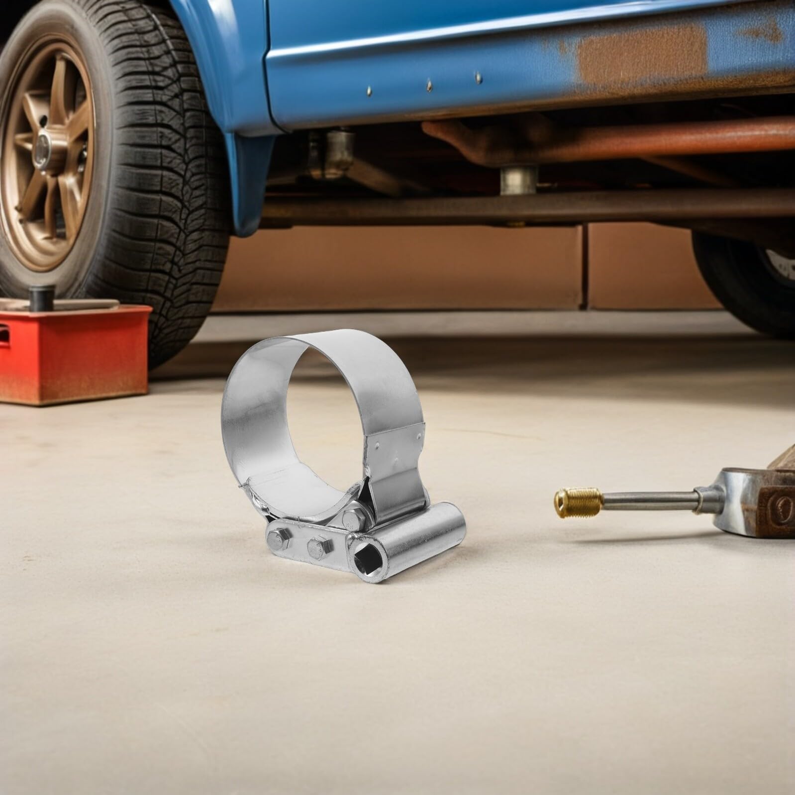 Chiave per Filtro Olio Diesel in Ferro Argento Adattatore a Nastro per Sostituzione Rapida e Presa Sicura, per Officine e Flotte di Trasporto