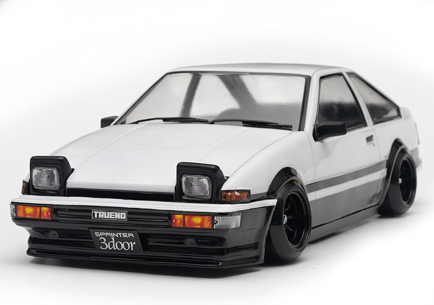 ドリラジ　AE86 ボディーラジコンカー 1/10 Amazon | 1/10 AE86 トレノ Mシャーシ用 ボディ未塗装