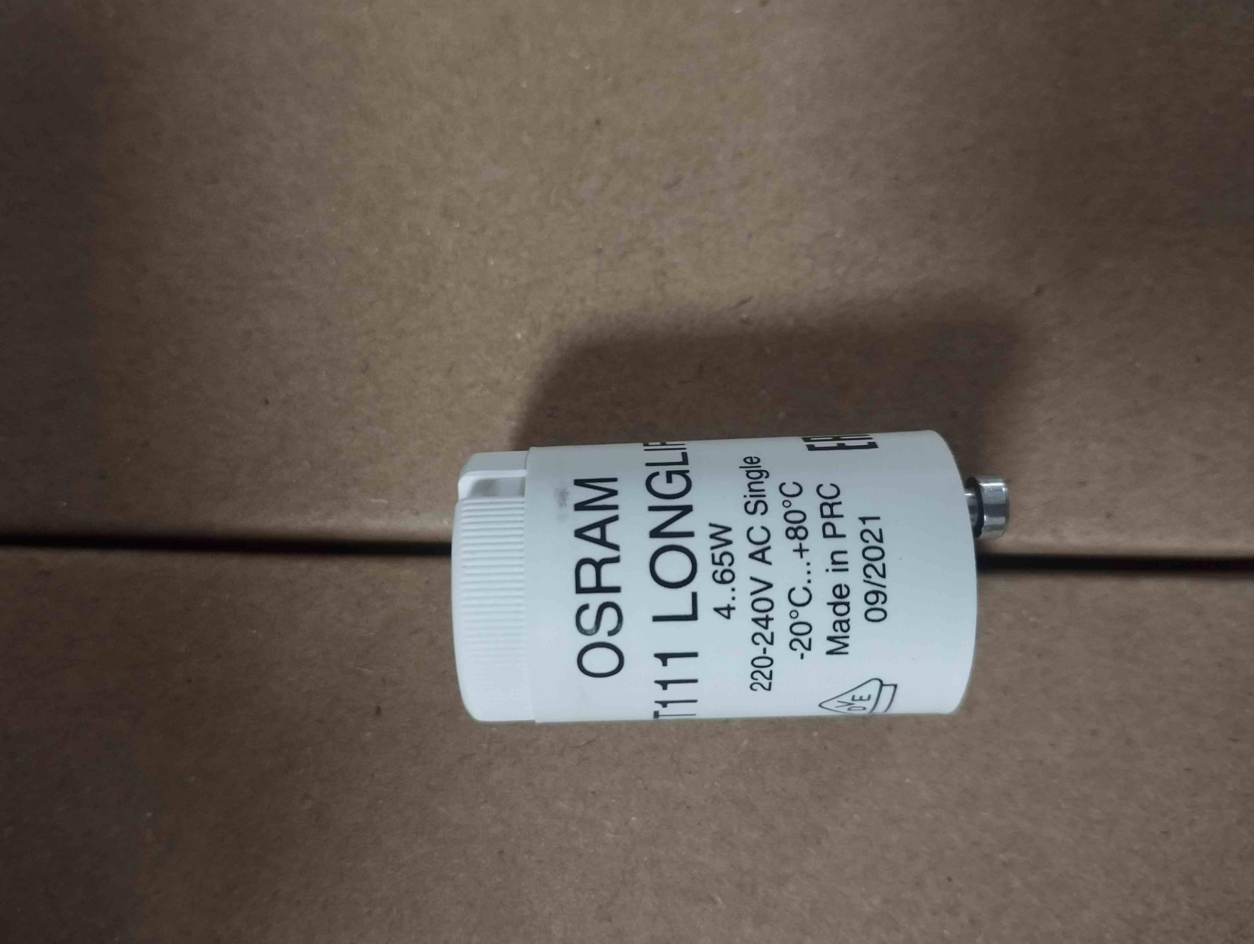 Osram Pack of 10 ST111 Longlife Starters for 4-80 W Fluorescent Tubes, White, 1 Stück (1er Pack)