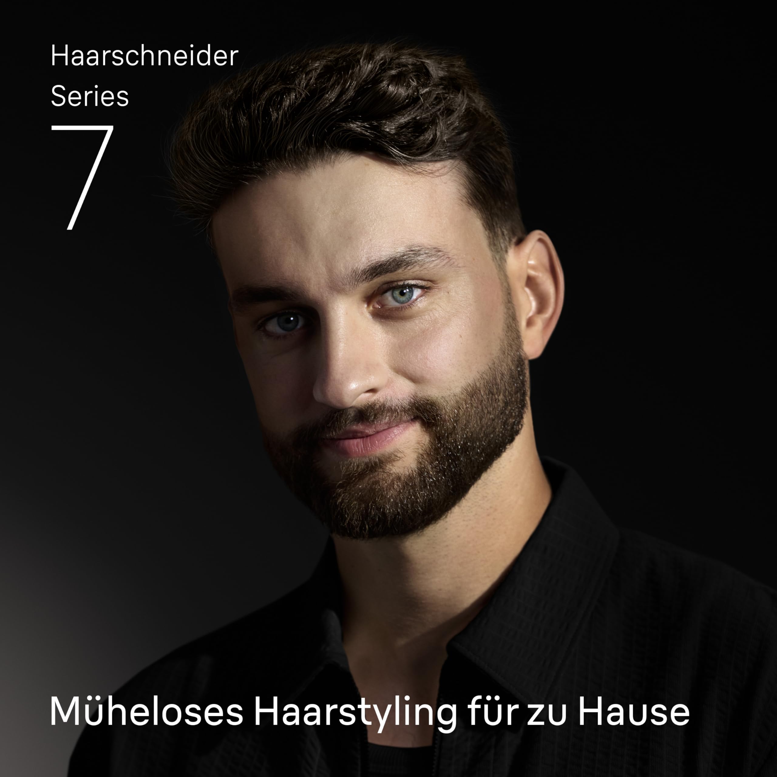 Braun Haarschneider Series 7, Kabelloser Haarschneidemaschine Herren, HC7590, Grau - Haartrimmer mit 17 Längen, Trimmer mit 50 Min. Akku, Wasserdicht, Inkl. 5 Extras und Ultrascharfer Klingen
