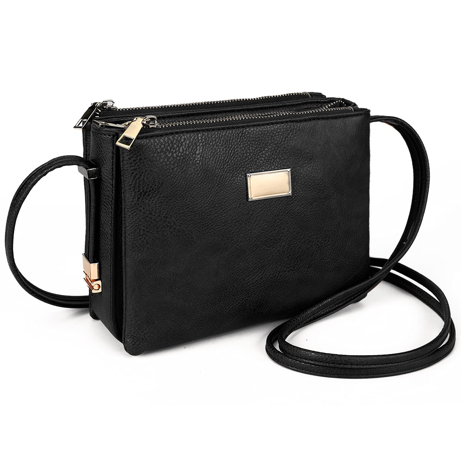 GLITZALLCrossbody Bags for Women Small Pu Leather Over the Shoulder Purses and Flap Cross Body Handbags with Multi Pockets…