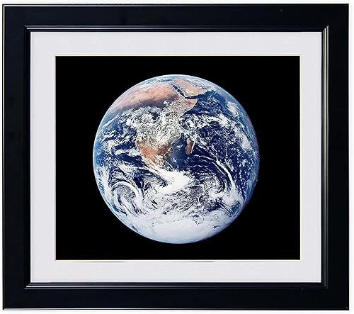 Tierra desde el espacio original de la NASA - Foto enmarcada