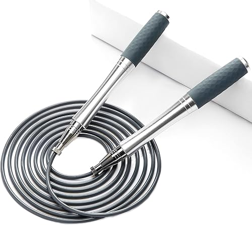 Cuerda de saltar de alta velocidad, 2 cables, fitness profesional, entrenamiento de resistencia cardiovascular, ejercicio de resistencia, sin