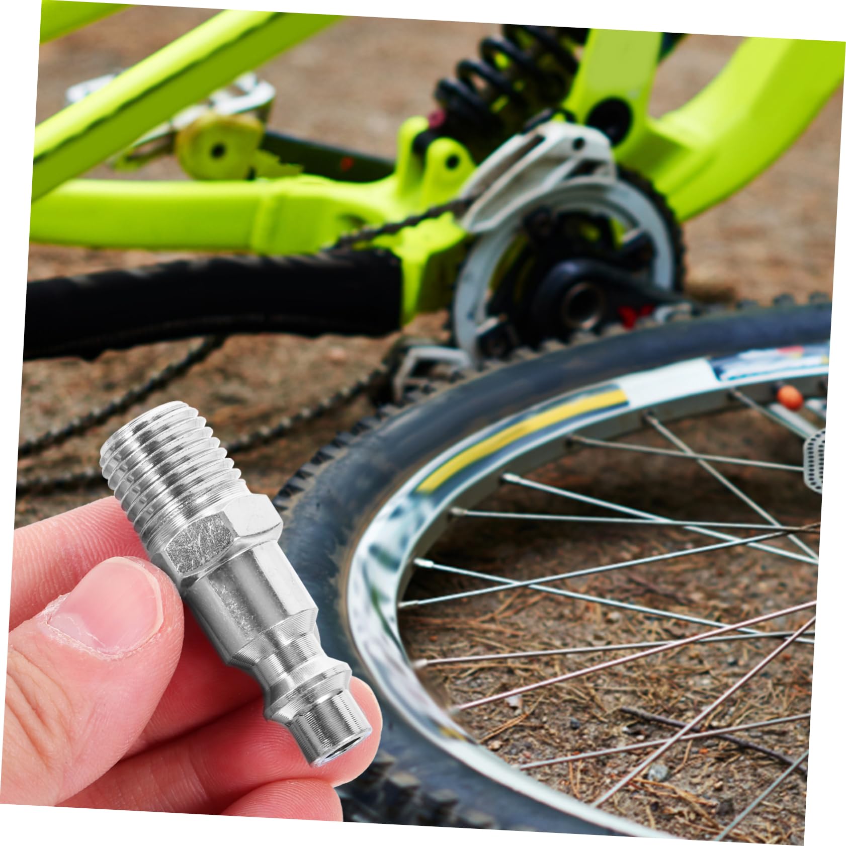 Anneome Tire Inflator Chuck Locking Air Chuck 1/4 Internal Thread for Tire Inflation