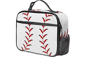 Red Stitching Baseball Lunch Box: Play Ball with Your Grub!