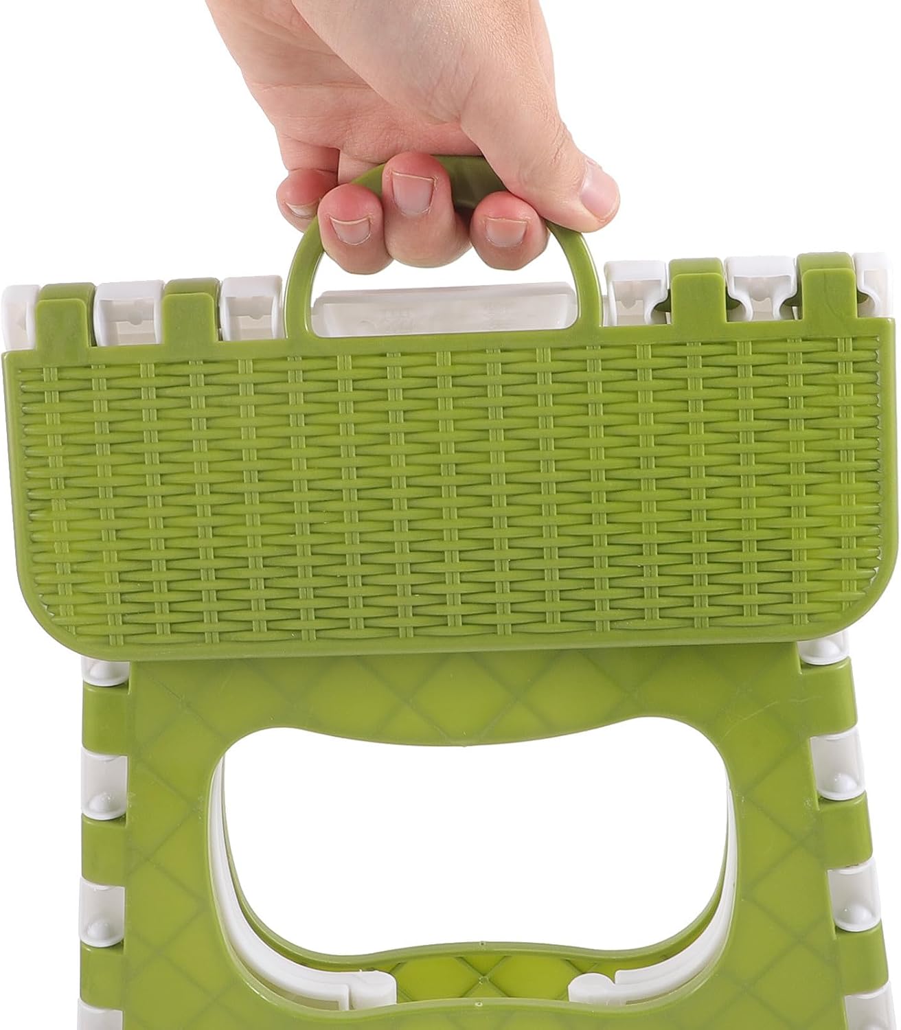 FRCOLOR Portable Folding Stool for Home and Bathroom, Foldable Pp Material with Easy to Open Design, Creative Simple Style Lightweight Step Stool for Practical Use