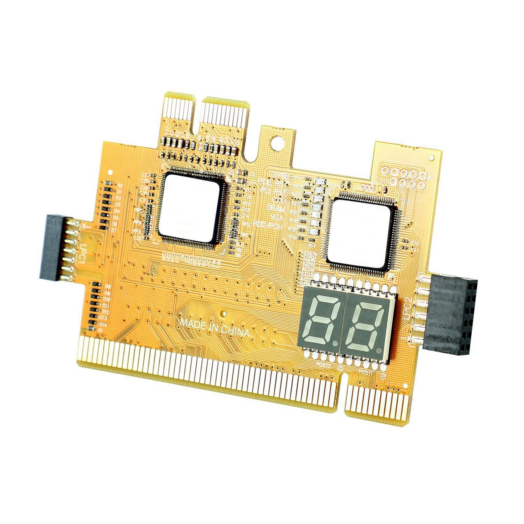 2X NarzęDzie do Wykrywania PCI-E LPC Wielofunkcyjna Karta Diagnostyczna Laptop Desktop Akcesoria Testowe Post WskaźNik LED Analizator Debugowania PłYty GłóWnej Komputera