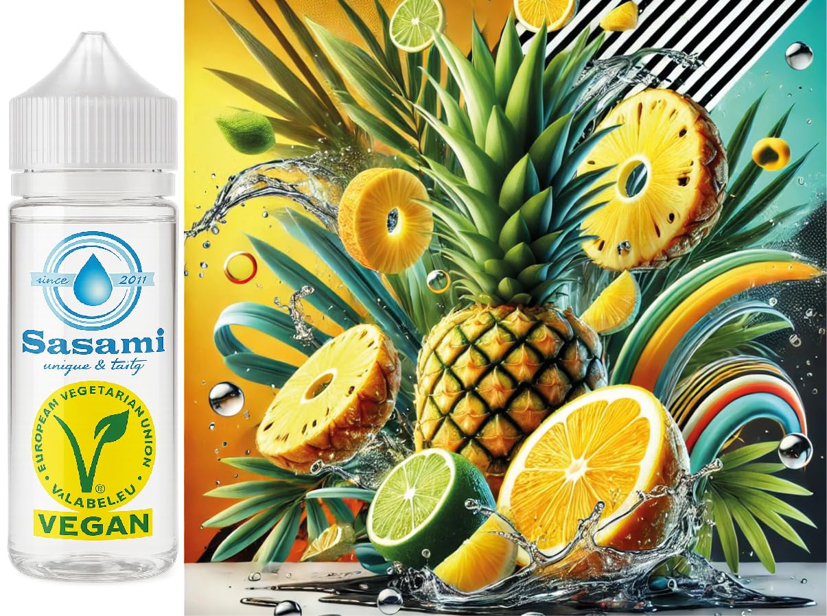 Golden Lemon Pine – ananas cytryna aromat koncentrat – Wegański – Sasami – 100ml