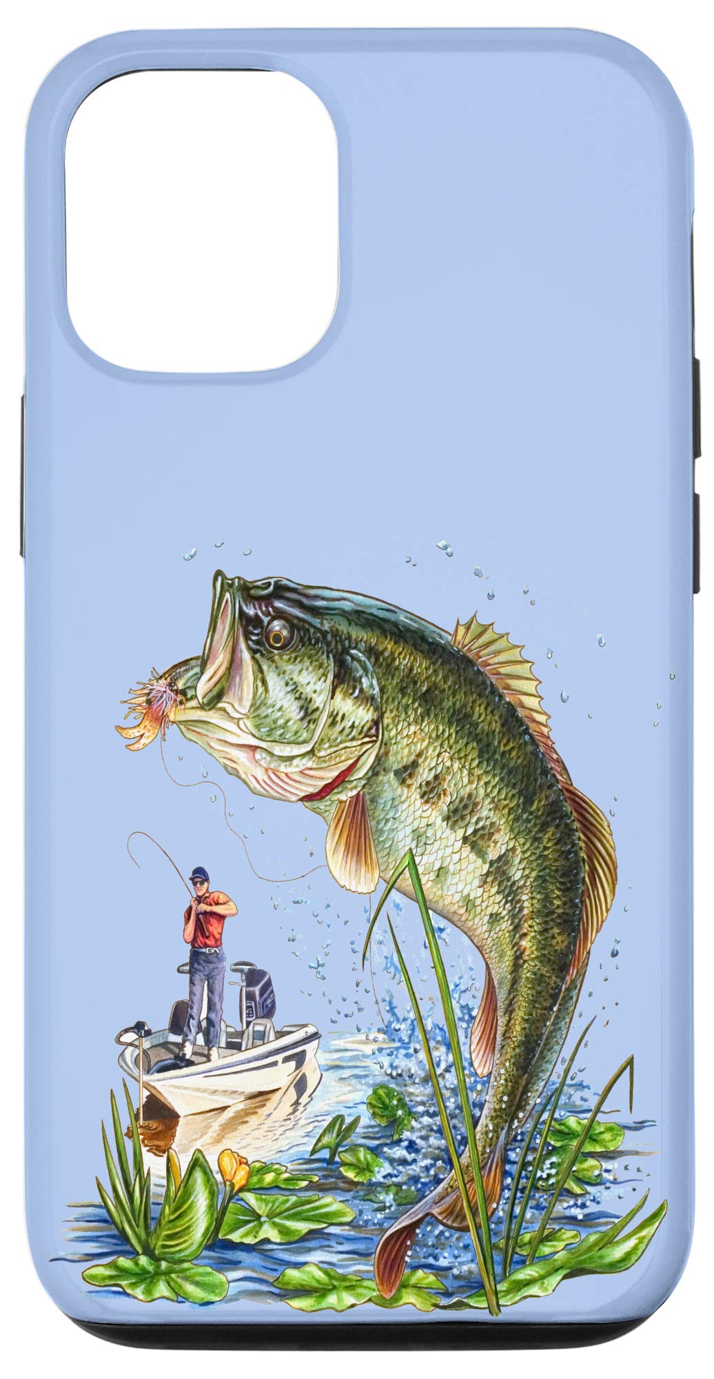 Amazon.com: iPhone 12/12 Pro Fishing Graphic Large Mouth Bass Fish