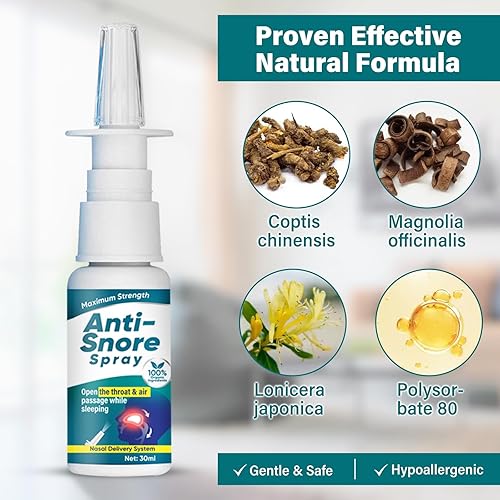 Miniatura 4 de Spray antironquidos, solución para ronquidos para ayudar a abrir la garganta y el paso del aire, eficaz para detener los ronquidos