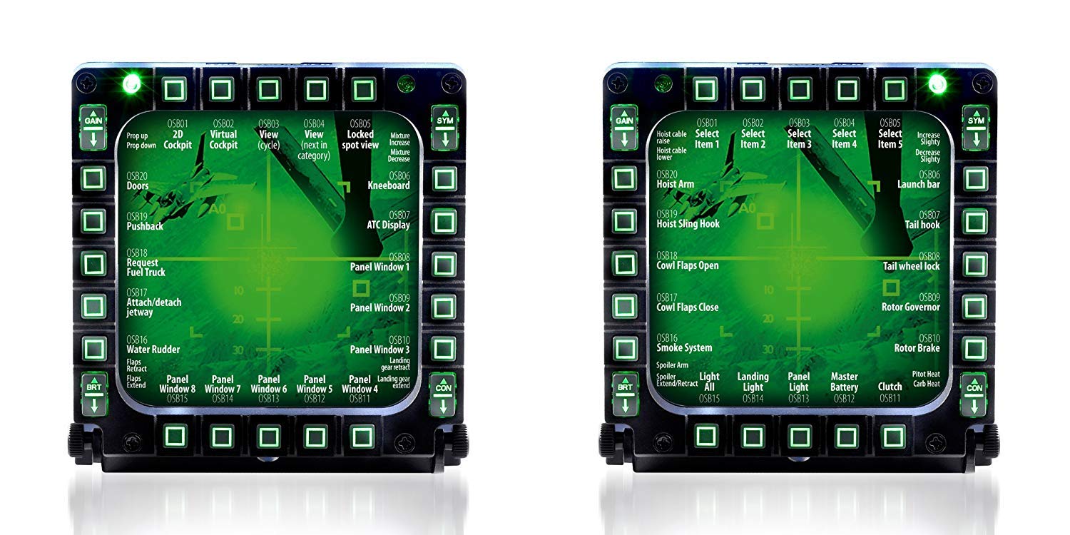 Amazon.co.jp: Thrustmaster MFD Cougar Flight Panel Duo Pack USB