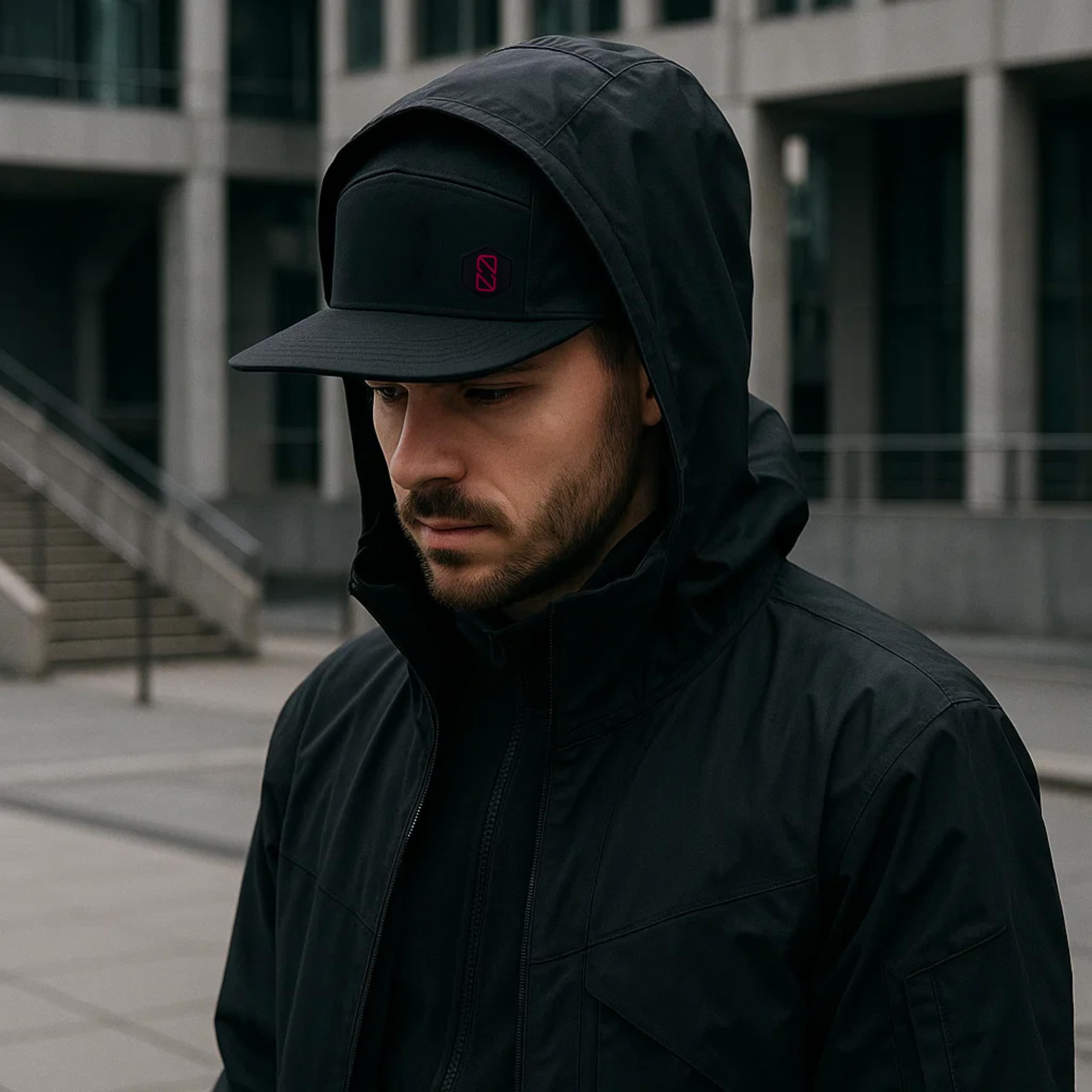Berretto Snapback – Cappellino Unisex Impermeabile con Chiusura Regolabile – Berretto Streetwear Minimalista per Uomo e Donna – Nero