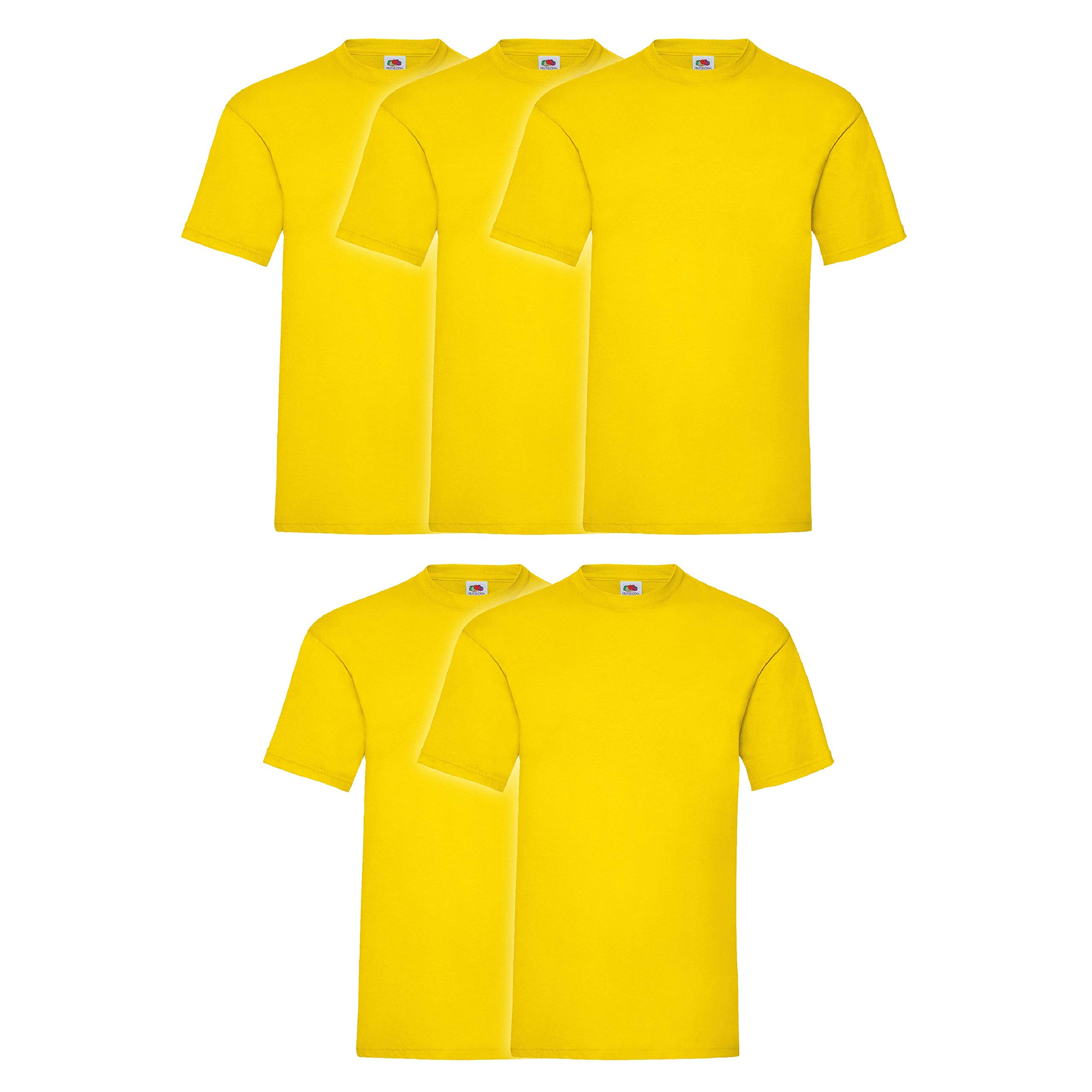 Fruit of the Loom - Valueweight T T-Shirt, yellow, L