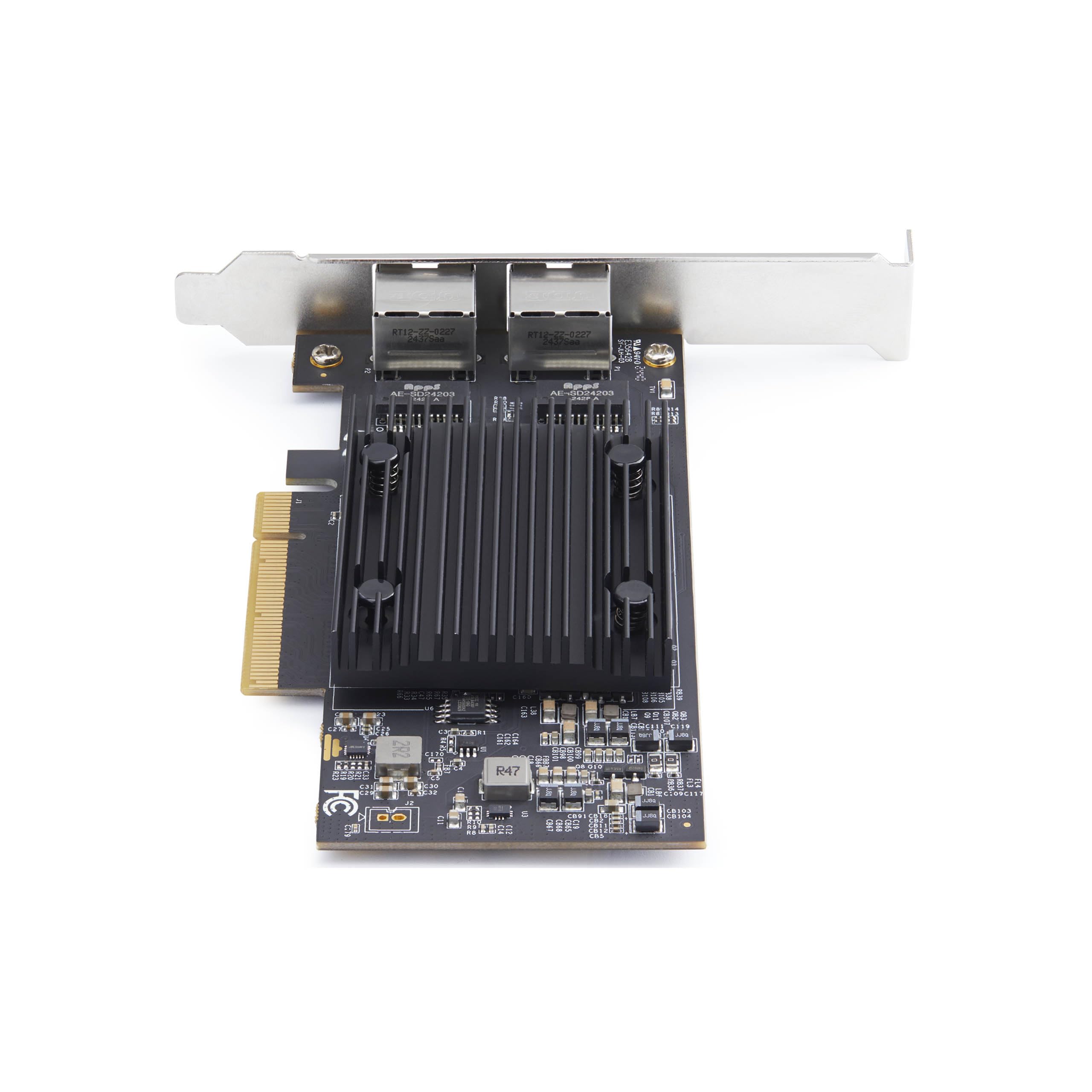 StarTech.com 2-portowy adapter sieciowy PCIe 10Gb Ethernet, 10GbE, chipset BCM57416, Dual RJ45 NIC, Windows & Linux