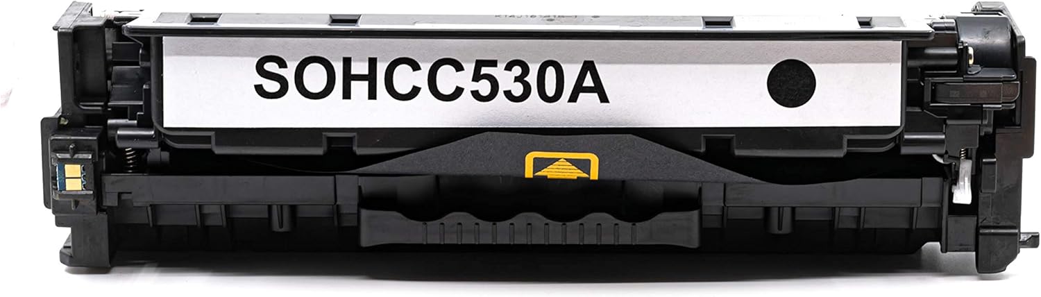 Compatible Toner Cartridge Replacement for HP 304A / CC530A (Black,1 Pack)