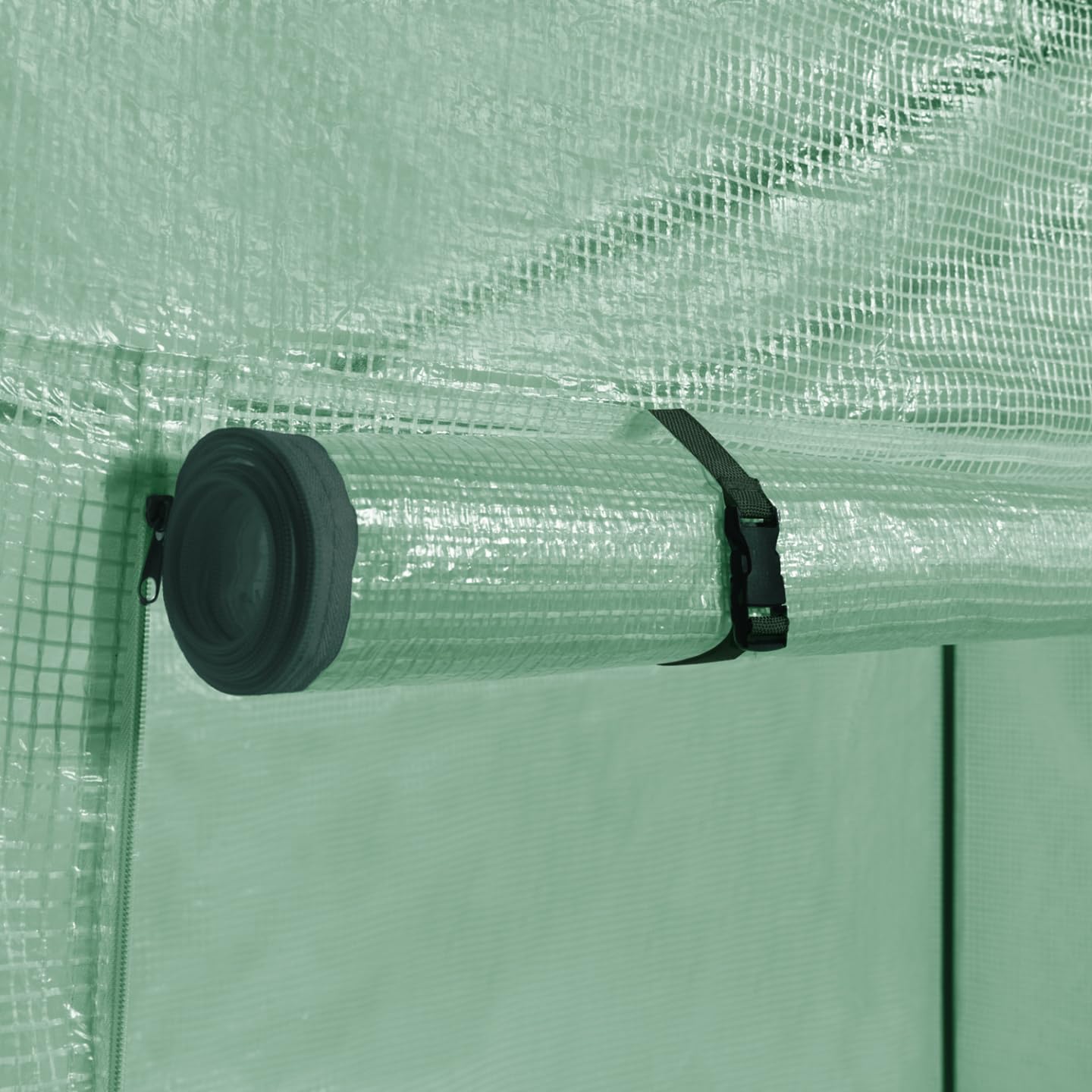 IDMarket - Serre de Jardin Verte Toutes Saisons avec fenêtre et Porte zippée