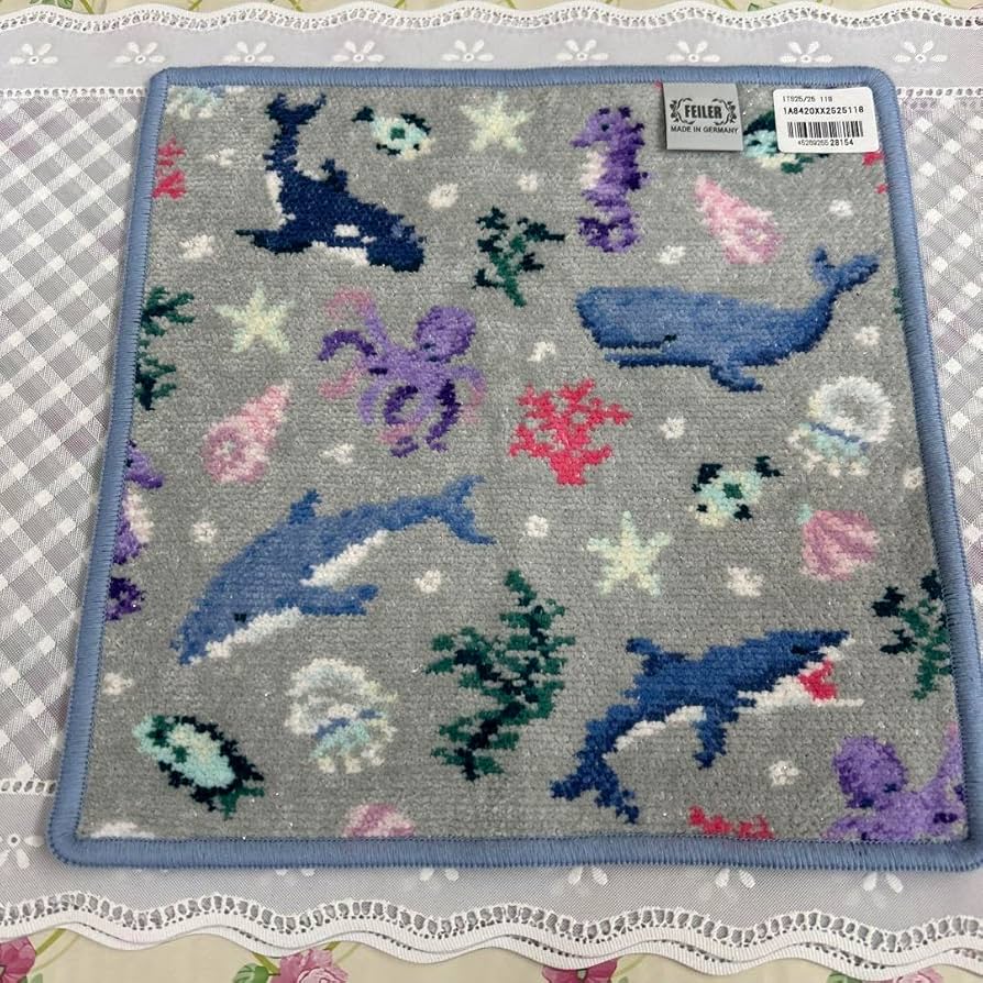 Amazon.co.jp: フェイラー タオルハンカチ インザシー 海の生き物柄 約