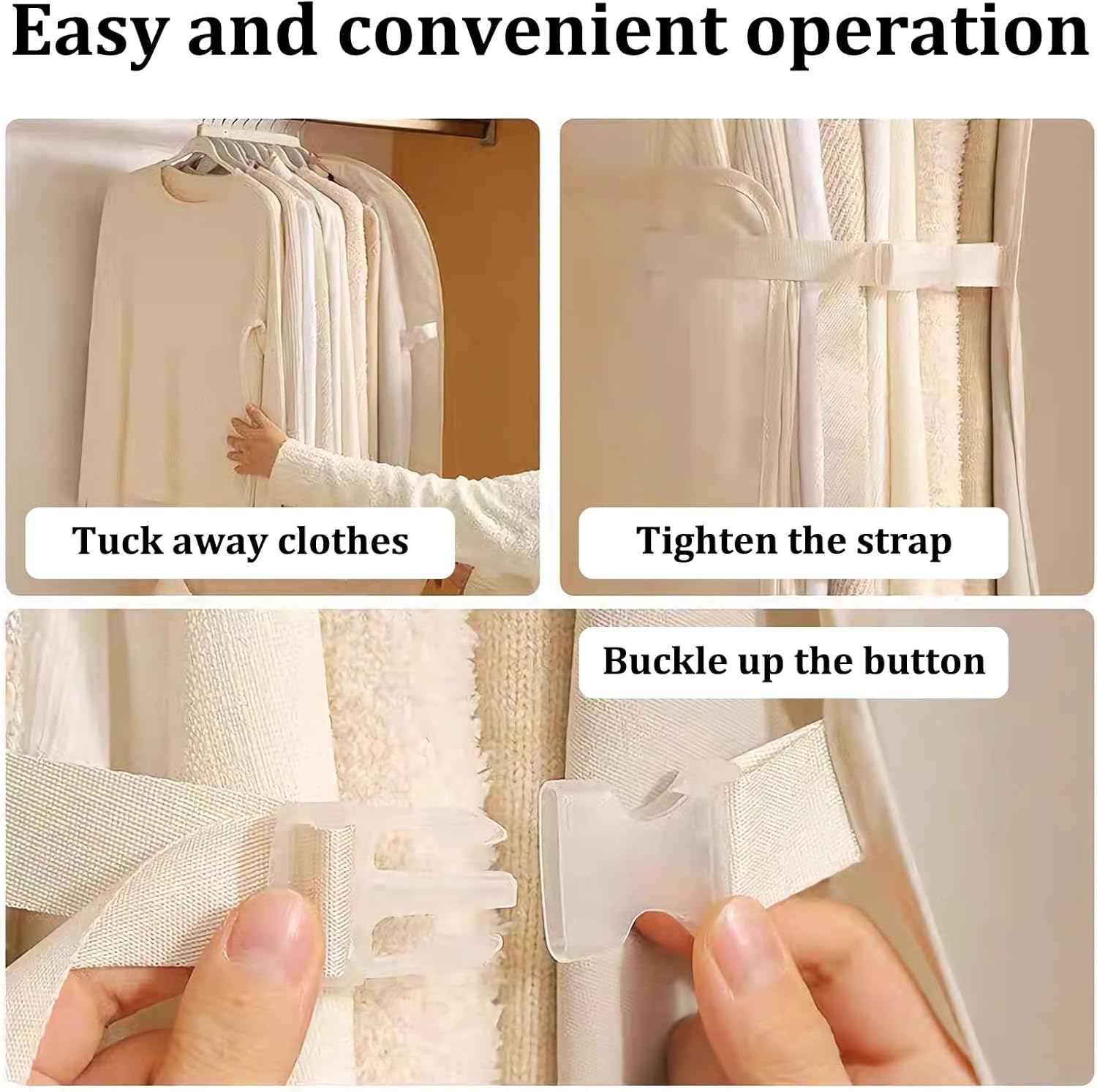 Hanging Clothes Storage Cover,Breathable Garment Bag for Closet Storage,Saving Closet Storage Space,Clothes Bags for Down Coat Suit Dress or Jacket,1 Piece. (1, Apricot)