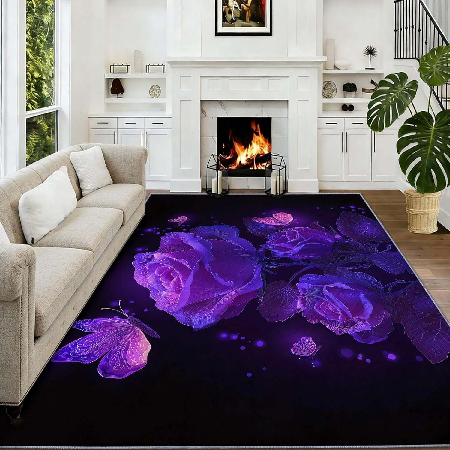 Tapis lavable en machine 180x270 contre les sols glissants