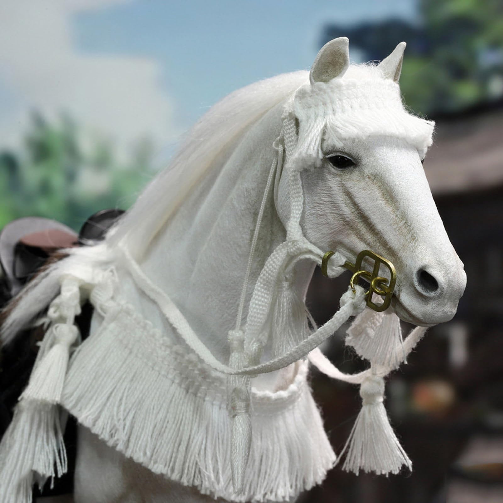 Realistyczna rzeźba konia rzemiosło dom biuro dekoracja akcesoria anime figurka ozdoby z żywicy