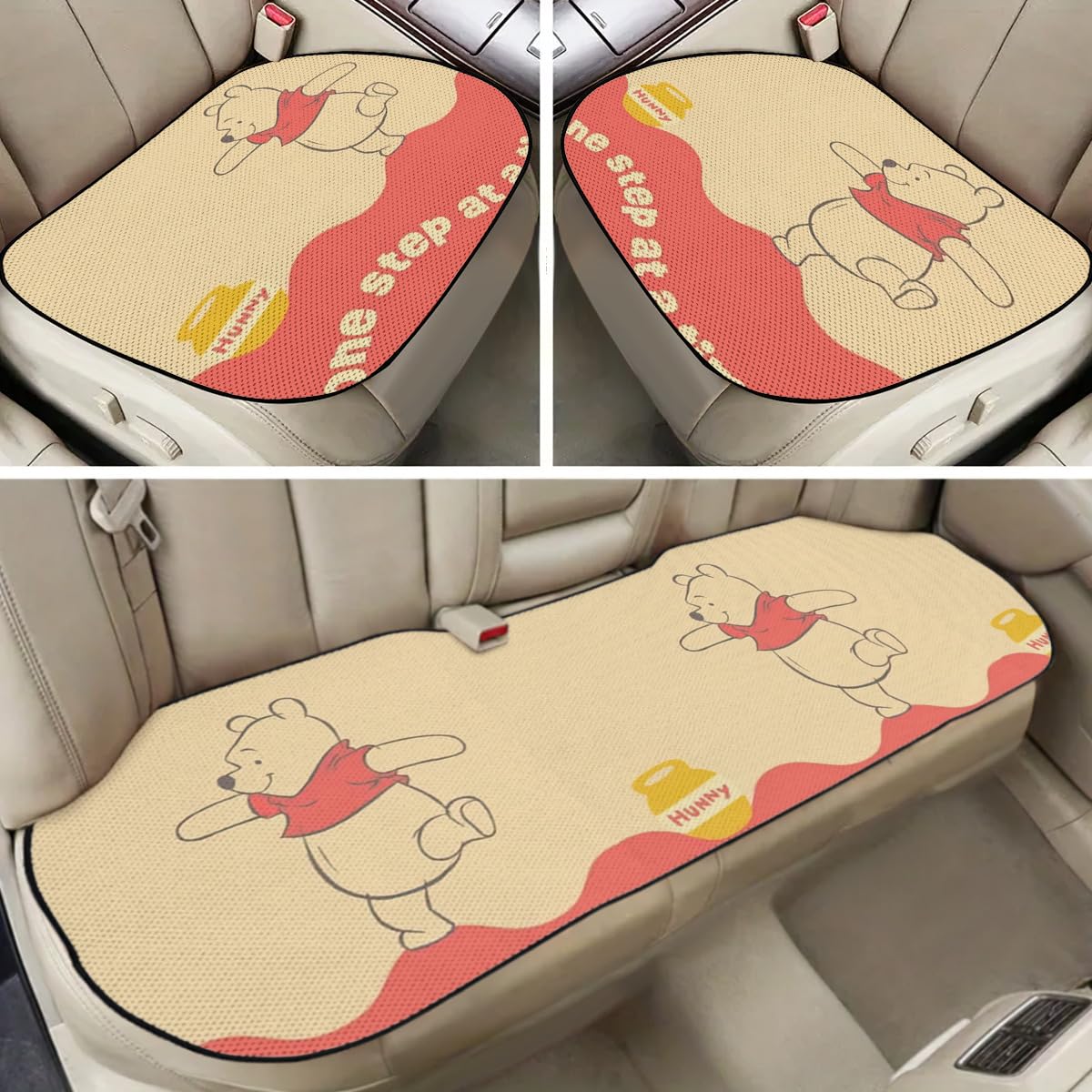Amazon.co.jp: くまのプーさん 車用 シートカバーセット カーシート 