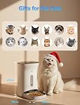 Automatic Cat Feeder with 3MP Camera,2K HD Video with Night Vision,5G/2.4G WiFi Pet Feeder with 2-Way Audio,App-Controlled Timed&Blockage Sensor,Detachable for Easy Cleaning with Desiccant for Cat/Dog