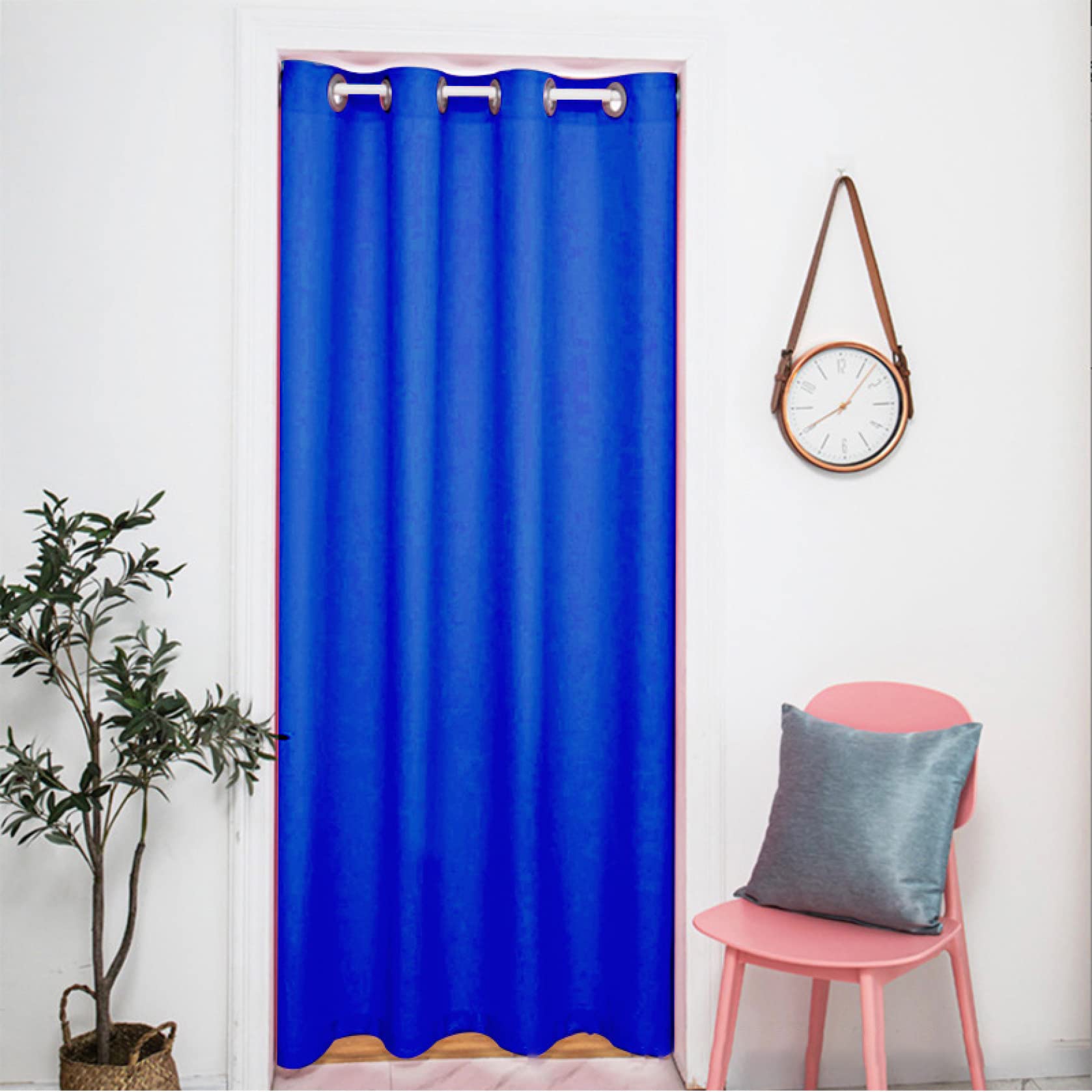 Amazon｜無地のれん 暖簾 北欧 モダン カラー7 グリーン カーテン 部屋