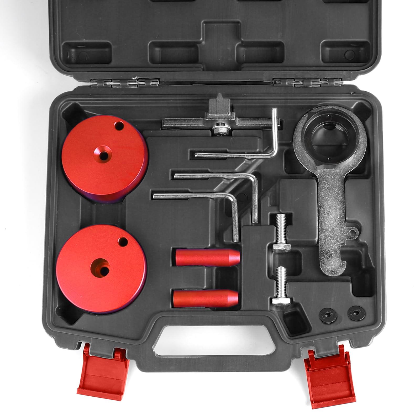 DBREAKS Strumento di Regolazione del Motore per Auto Compatibile con Ford Transit EcoBlue 2.0 TDCi, Strumento di Fasatura del Motore 303-1637, 303-1643, 303-1650, Blocco Albero a Camme dei Motori