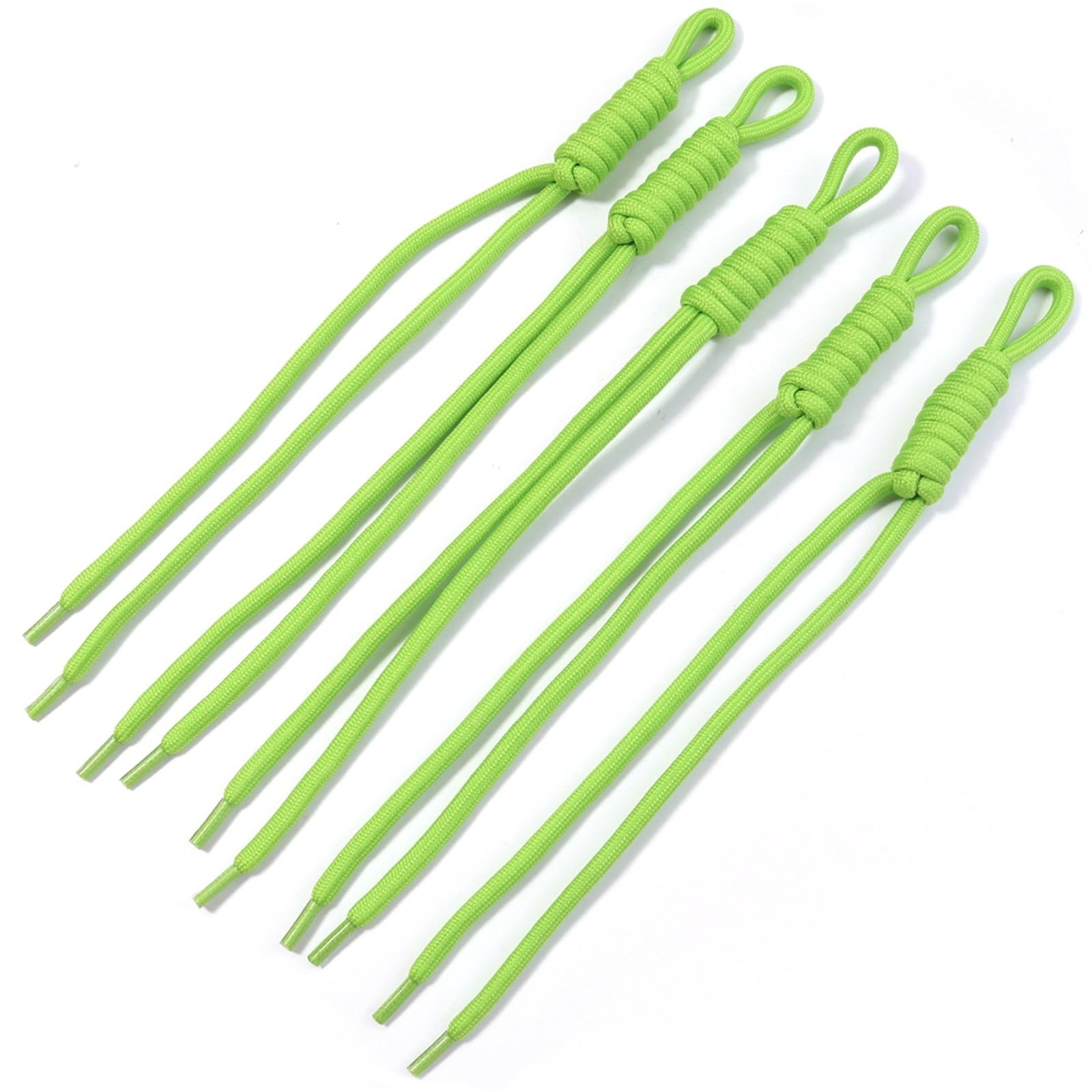 Nylon Cord Thread 35pcs Colorful Braided Lanyard Nylon Rope Cord Thread Keychain For DIY Phone Chains Pendant Handbag Accessories for Bracelets Macrame(Fruit Green)