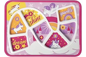 GSM Brands Kids Food Trays: Plate for Picky Toddlers