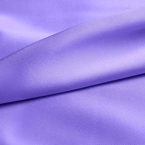 Miniatura 3 de Tela Charmeuse de color liso azul real 100% pura de 1 yarda para costura de 44 pulgadas de ancho