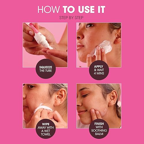 Miniatura 3 de Nad's Crema de depilación facial  Depilación suave y calmante para mujeres  Crema depilatoria sensible para áreas delicadas de la cara, 0.99 onzas