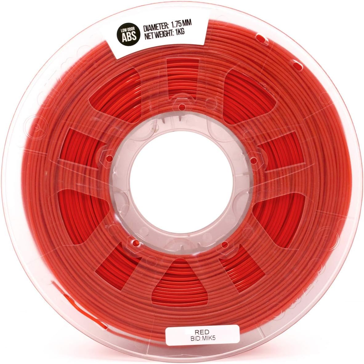 Gizmo Dorks Low Odor ABS 3D Printer Filament 3mm (2.85mm) 1kg, Red