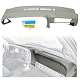 Dash Cover Compatible with 1997-2000 Truck C/K 1500 2500 3500 Suburban Tahoe Yukon 1999-2000 Cadillac Escalade Dash Cap Dashboard Medium Grey