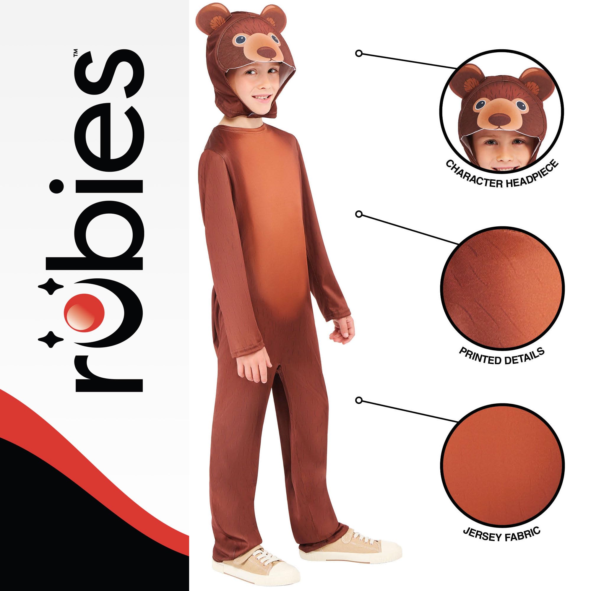 Rubies Official Storybook Bear Child Costume, Kids Fancy Dress, Size 3-4 Years, Multicoloured - Image 3