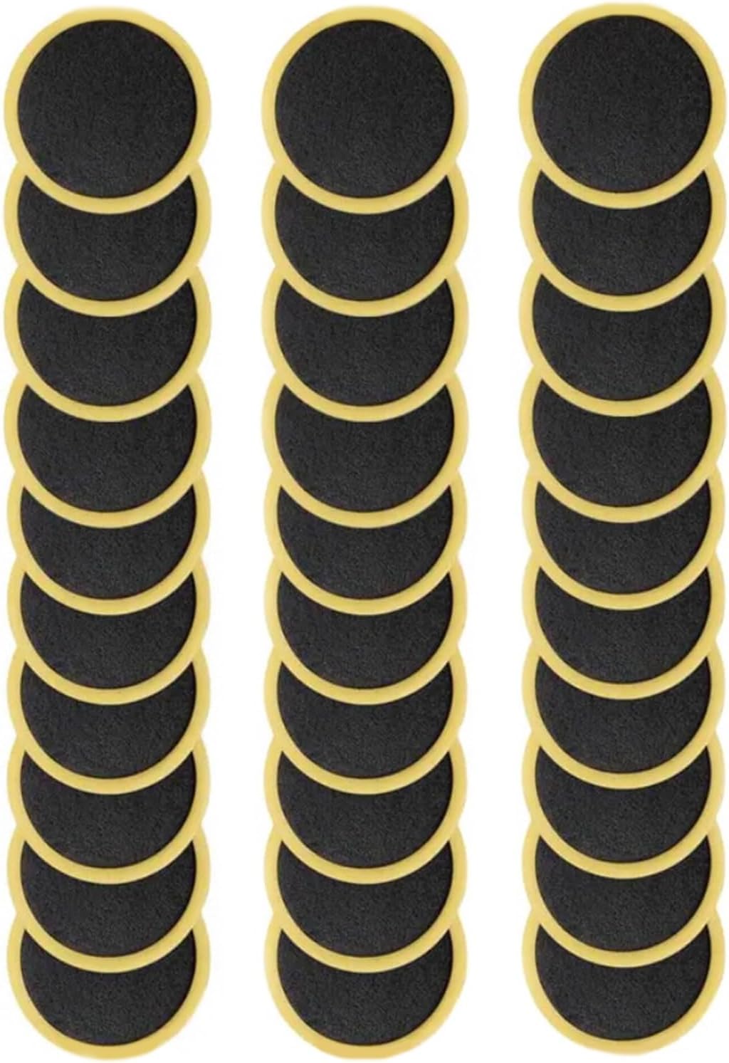 30Pcs Black for Bycicles Inner Tube Puncture Patches Glueless Tire Puncture Repair Patches for Motorcycle Road Mountain Bicycles Tire Puncture Patches Repair Simple Self Adhesive Tires and Tubes