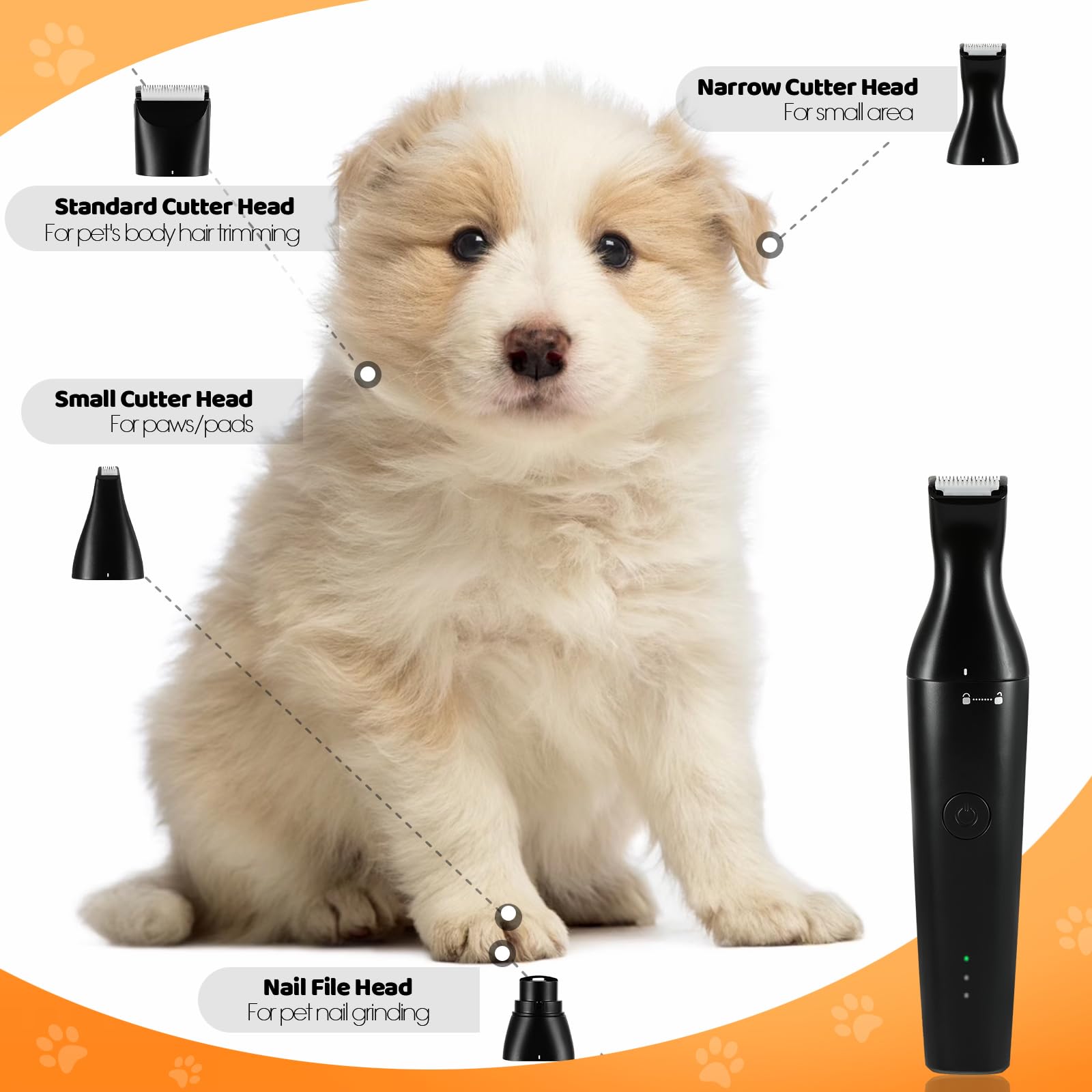 4 in 1 Dog Grooming Kit with USB-C Charging - Image 2