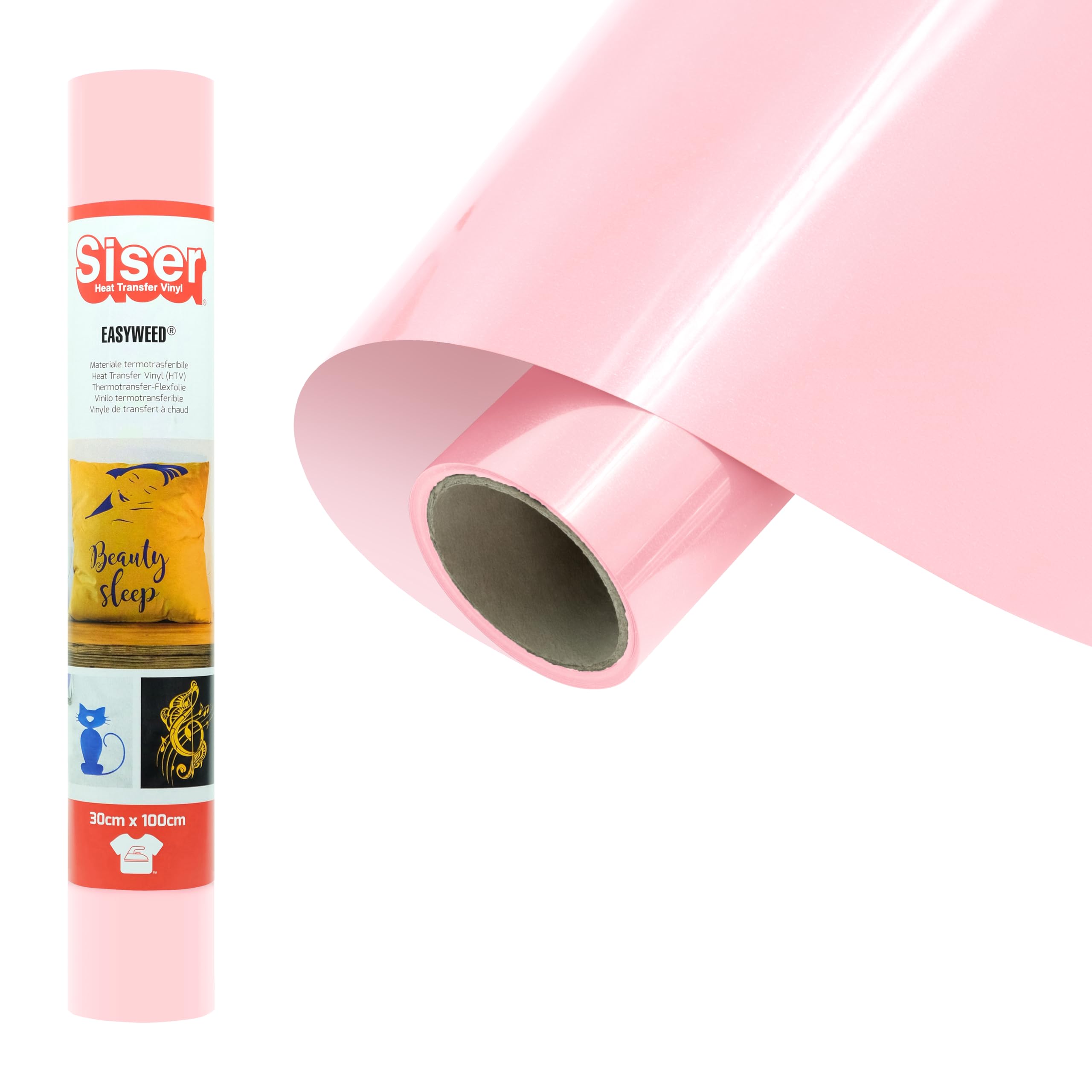 Siser® EasyWeed® Light Pink 30cm x 1m Heat Transfer Vinyl Personalised