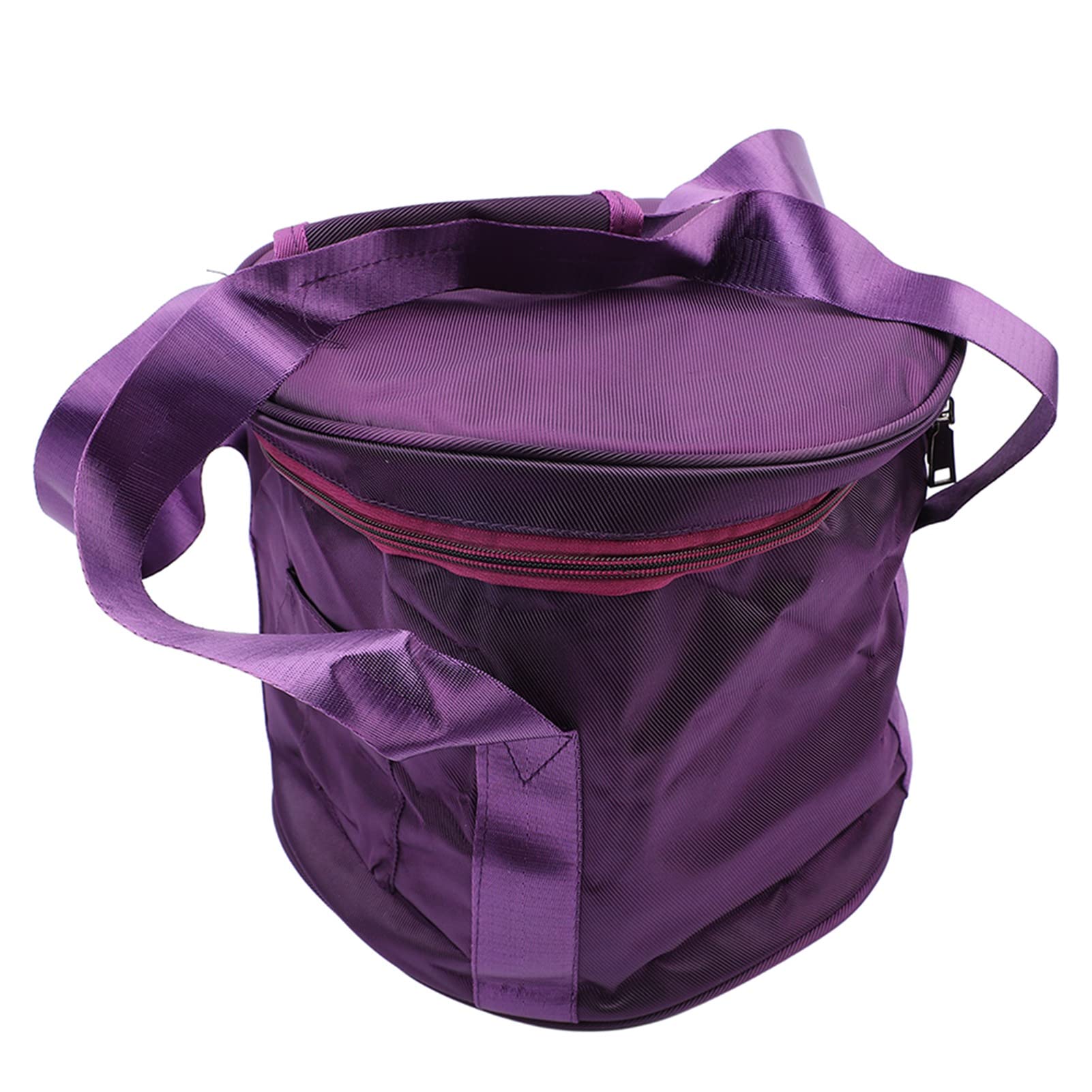 Estuche Acolchado para Cuenco Tibetano de Cristal, Estuche para Cuenco Tibetano con 2 Bolsillos Externos con Doble Cremallera para Yoga, Chakras, Curación, Atención Plena