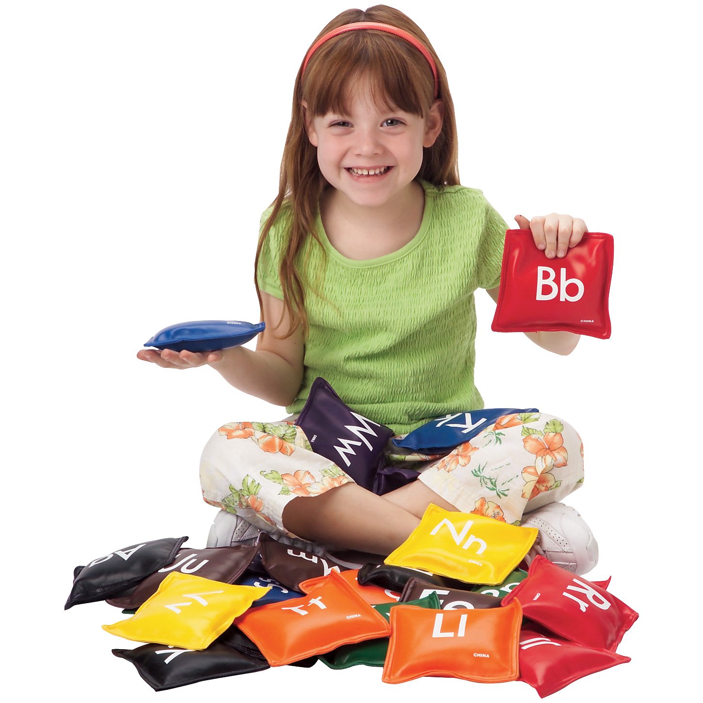 FLAGHOUSE - Alphabet Beanbags - Capitalized & Lowercase - Nylon Cover - 26 Bags - Image 2