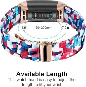 Wongeto Fitbit Charge 4/Fitbit Charge 3/Charge 3 SE ile Uyumlu Reçine Bant Kadın Kılıflı, Bilezik Bileklik Reçine Kayışlar + Şarj 4/3/3 SE Bandı için Kapak Koruyucu Kılıflar
