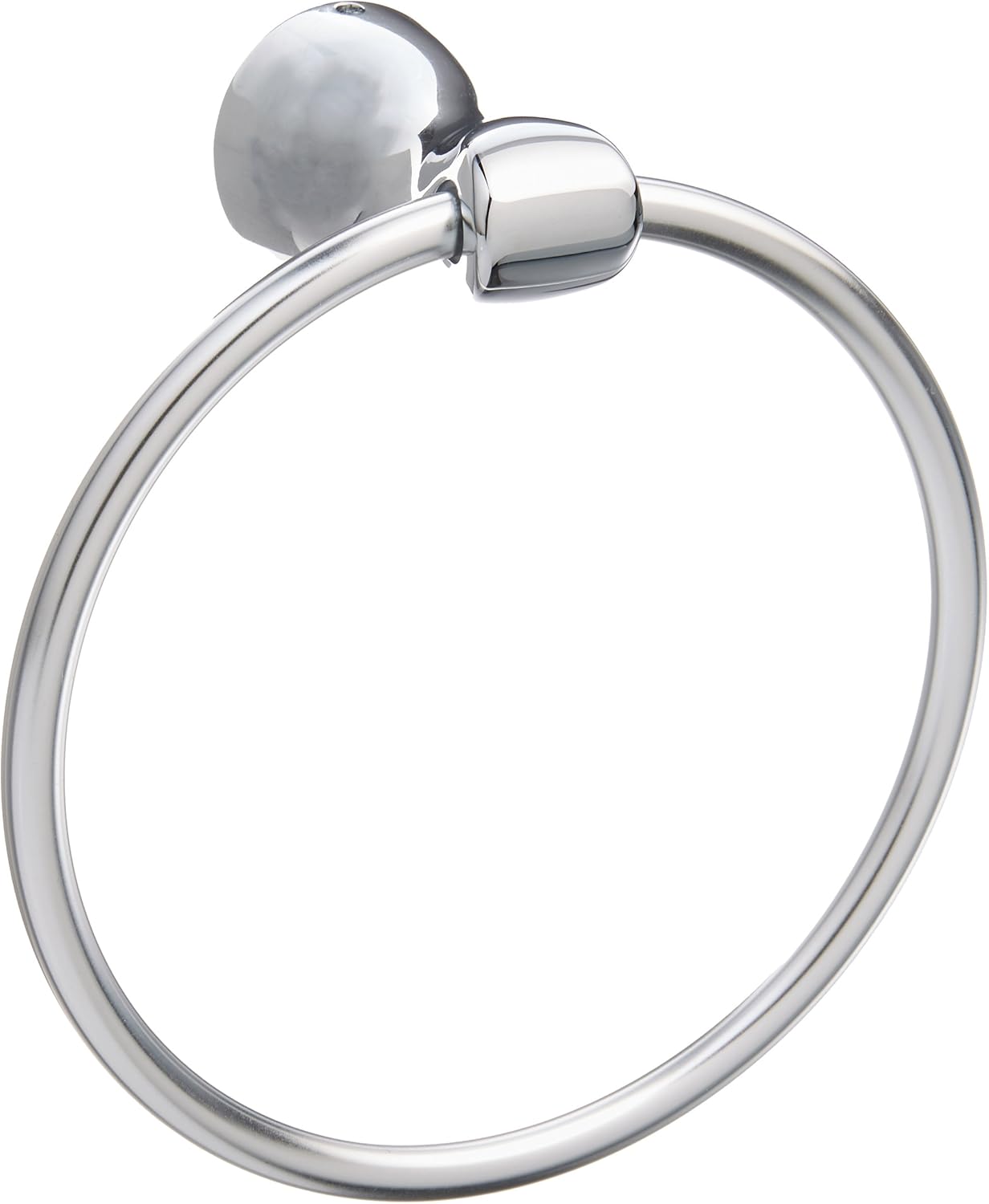 LIBERTY HARDWARE FND46-PC Foundat CHR Towel Ring, Chrome Finish