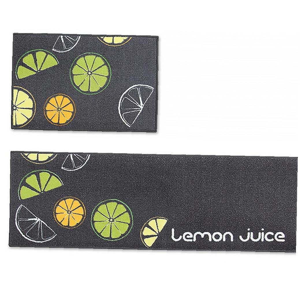 Tapis de intérieur cuisine robuste lavable et antidérapant lot de 2 pièces
