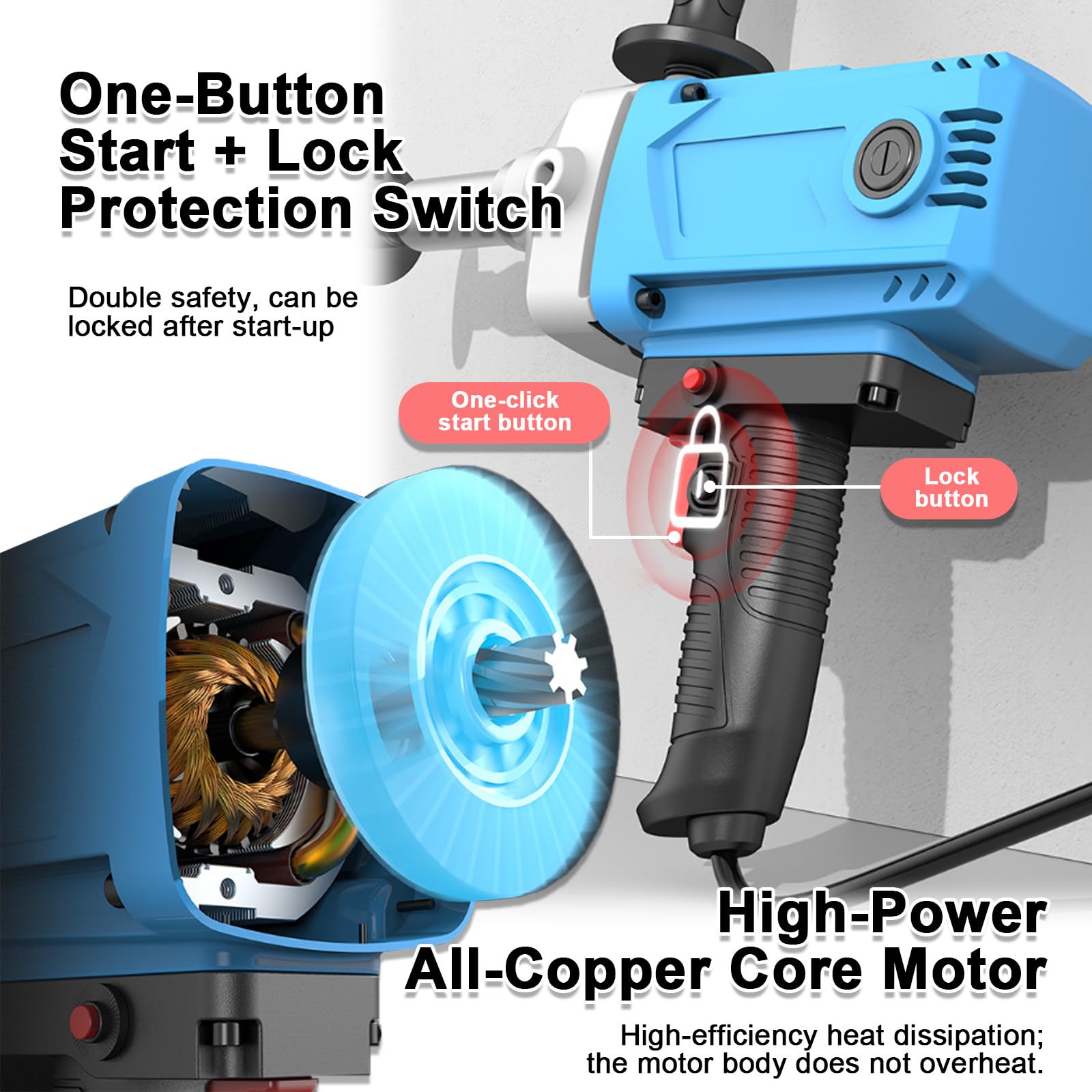 Transportador de Tornillo Sinfín para Grano Motor de 2200W Capacidad 100-200kg por Minuto para Maíz Trigo y Cemento en Silos Camiones y Granjas Ganaderas TotalLength1.5m-220V