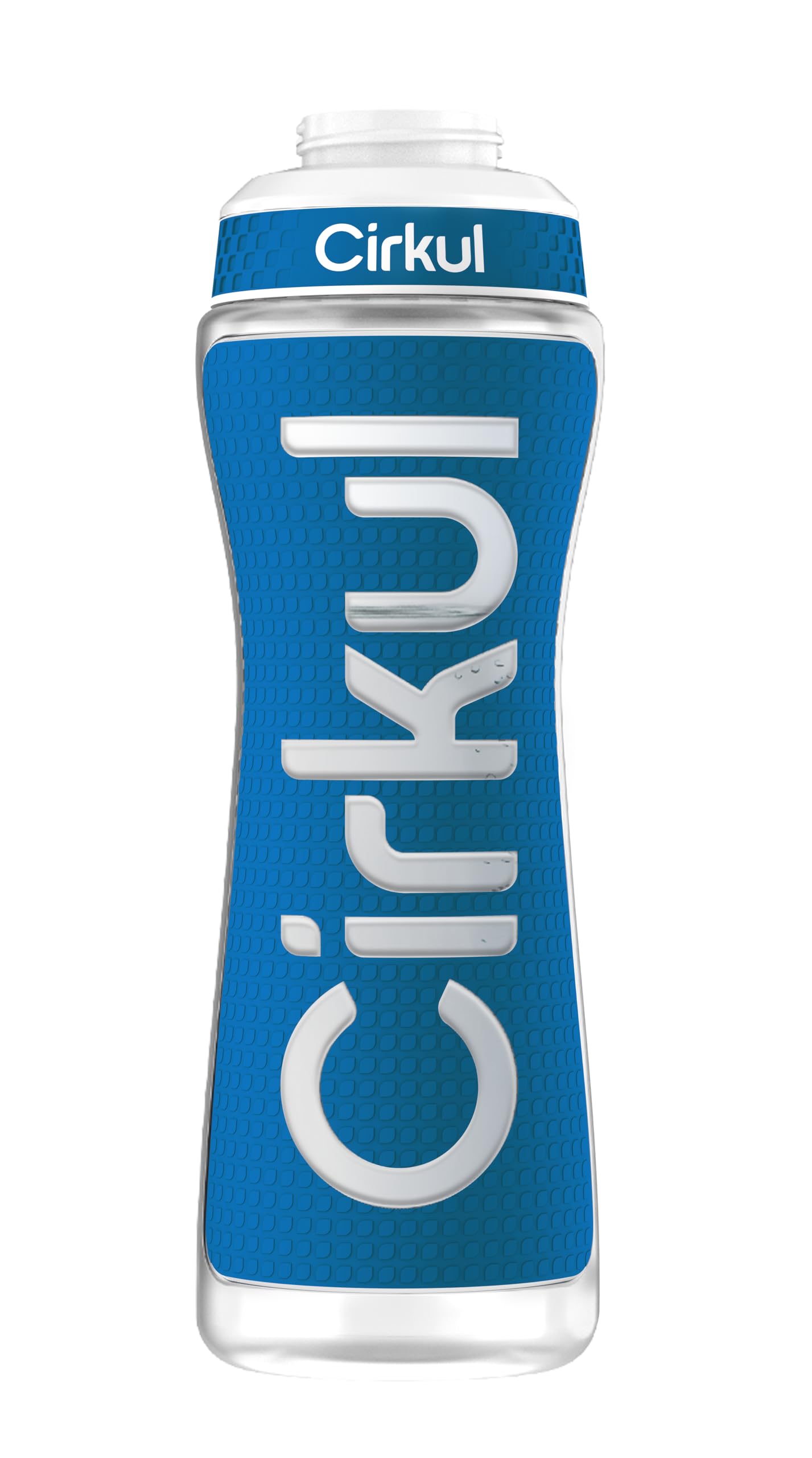 Cirkul 22oz. Navy Plastic Grip Squeeze Water Bottle & Sport Lid, BPA-Free, Non-Slip Design for Gym, Biking & Sports