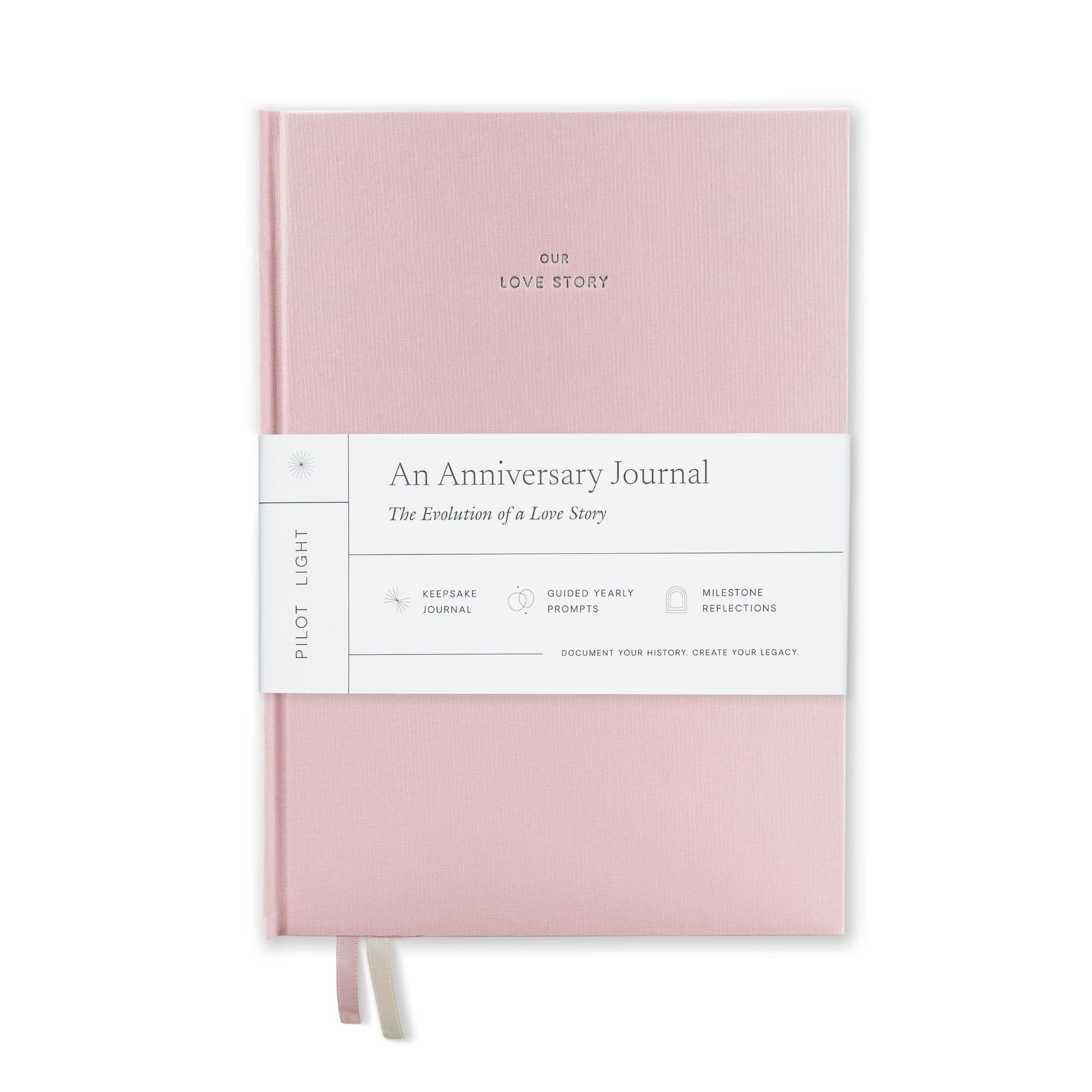 Anniversary Journal for Couples – Our Love Story Keepsake Book, Engagement & Anniversary Couples Gift for Men & Women, Wedding Memory Scrapbook, Great