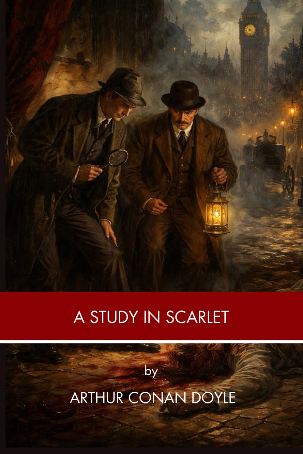 A STUDY IN SCARLET: A Classic Mystery Novel (Annotated)