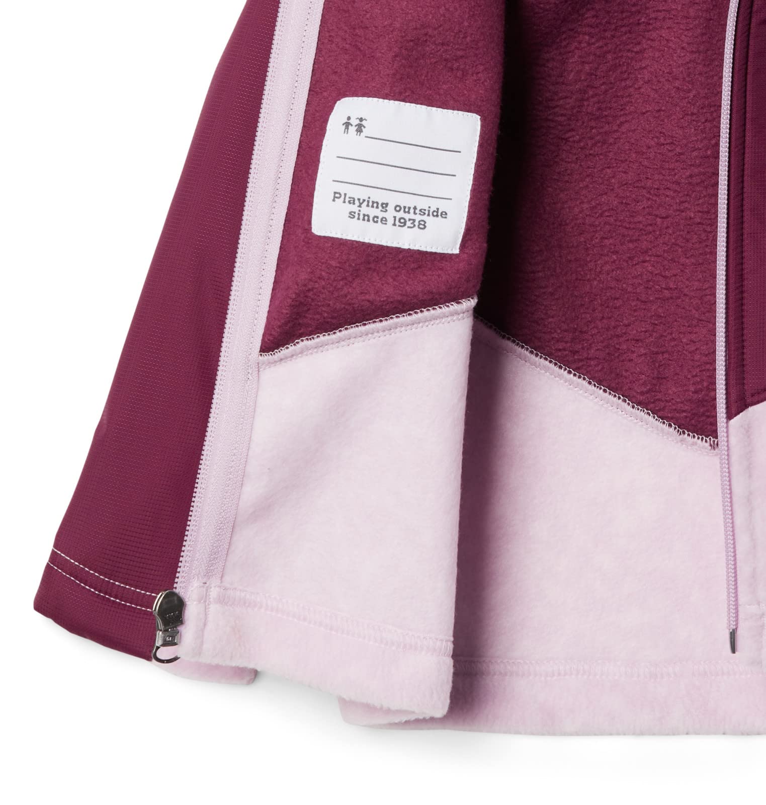Columbia Steens Mountain Overlay - Sudadera con capucha para bebé y niña, 24 meses, Aura Terrain/Marionberry, 24 meses
